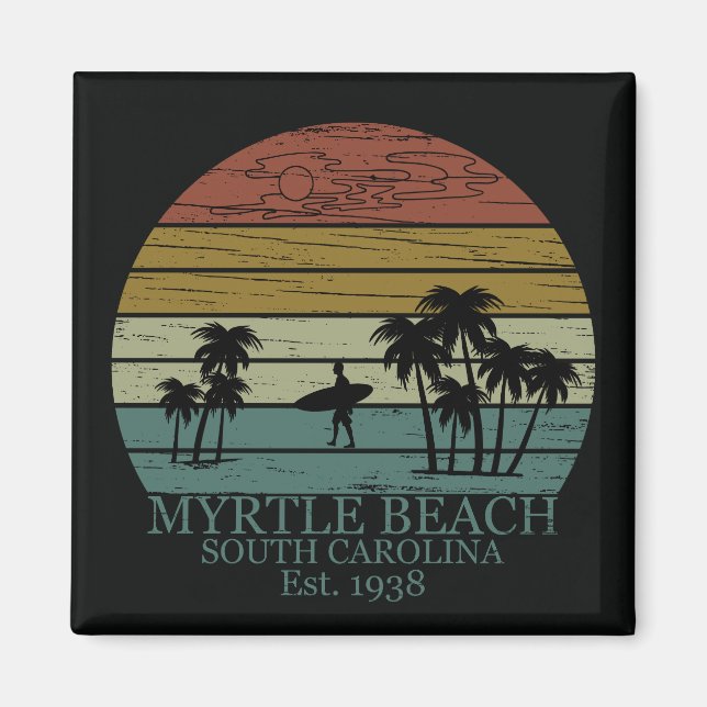 Vintage Myrtle Beach South Carolina Magnet (Vorne)