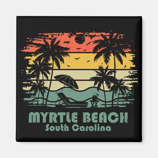 Vintage Myrtle Beach South Carolina Magnet (Vorne)