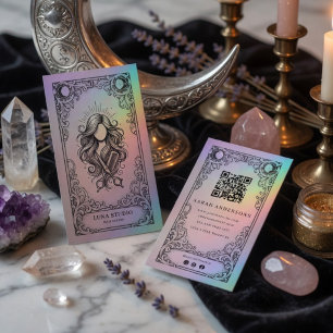 Vintage Mystical Celestial Hairstylist Visitenkarte