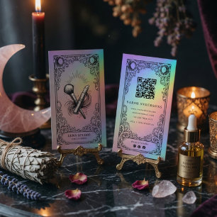 Vintage Mystical Celestiale Visagistin  Visitenkarte