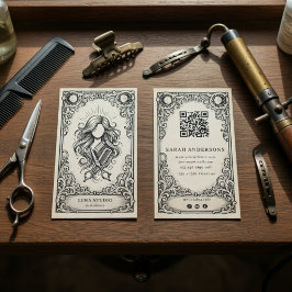 Vintage Mystical Hair Stylist Vintage Mystical Visitenkarte