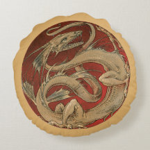 Vintage Mythologie, antiker Goldener Drache