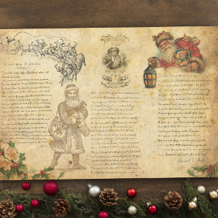 Vintage Nacht vor Weihnachtsfeier Seidenpapier