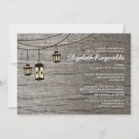 Vintage Nachtlicht Bridal Dusche Einladungen