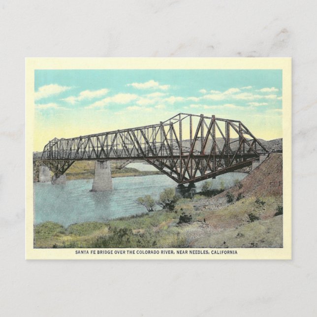 Vintage Nadeln Kalifornien Postkarte (Vorderseite)