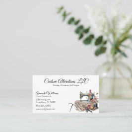 Vintage Nähänderung Visitenkarte