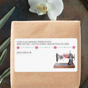 Vintage Nähmaschine Boho Floral Shipping