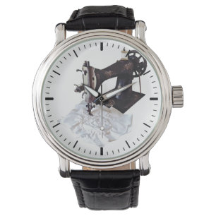 Vintage Nähmaschine circa 1900 Armbanduhr