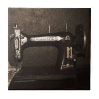 Vintage Nähmaschine Fliese