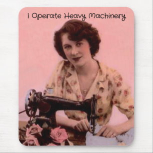 Vintage Nähmaschine für schwere Maschinen Mousepad
