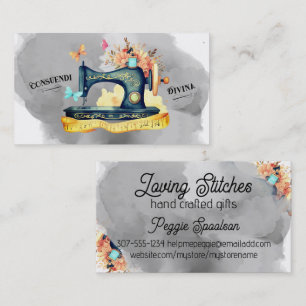 Vintage Nähmaschine Nahtspannquilterkarte Visitenkarte