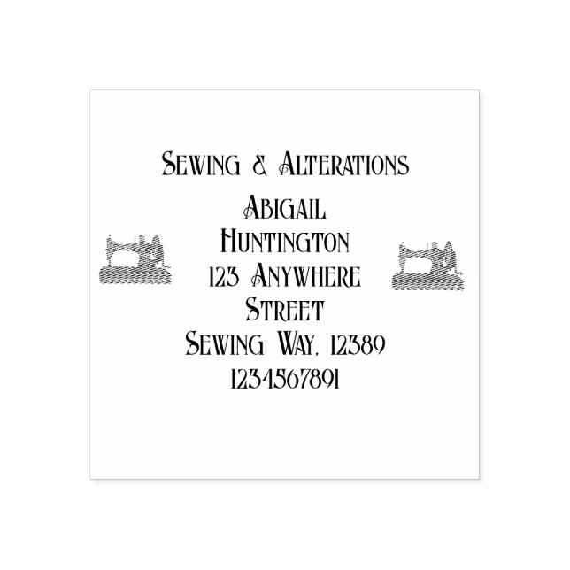 Vintage Nähmaschine Schneider Gummistempel (Prägung)