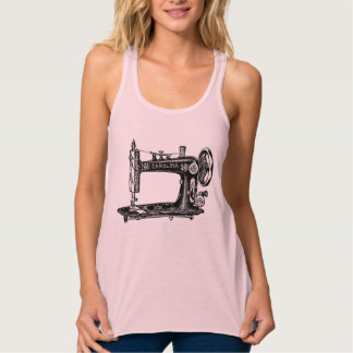 Vintage Nähmaschine Tank Top