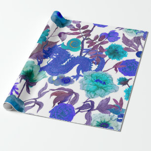 vintage nahtlose asiatische traditionelle Muster. Geschenkpapier