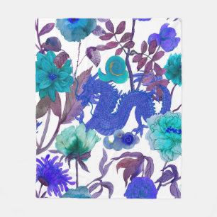 Vintage nahtlose asiatische Traditionsmuster. Japa Fleecedecke