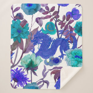 Vintage nahtlose asiatische Traditionsmuster. Japa Sherpadecke