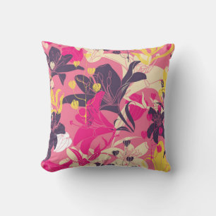 Vintage nahtlose Blumenmuster. Vorhangdesign. M Kissen