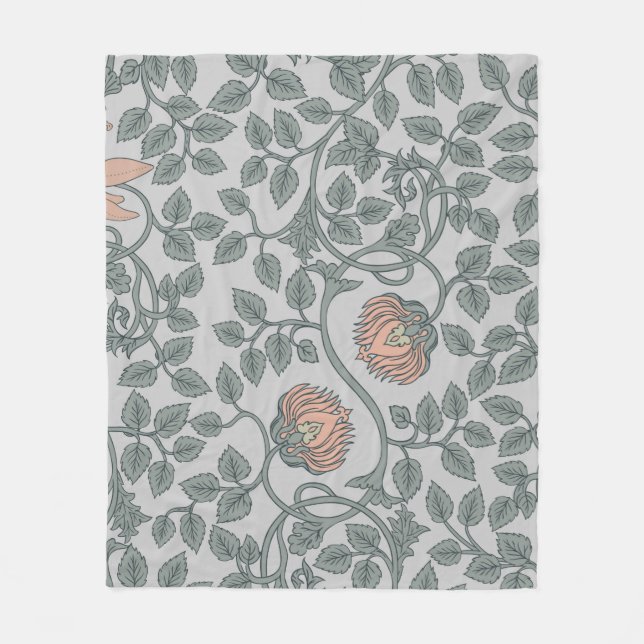 Vintage, nahtlose Muster, Retro-Wallpaper Fleecedecke (Vorderseite)