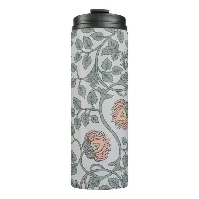 Vintage, nahtlose Muster, Retro-Wallpaper Thermosbecher (Vorderseite)