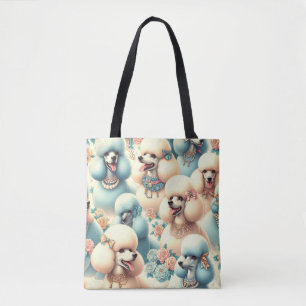 Vintage Nahtlose Poodle-Illustration