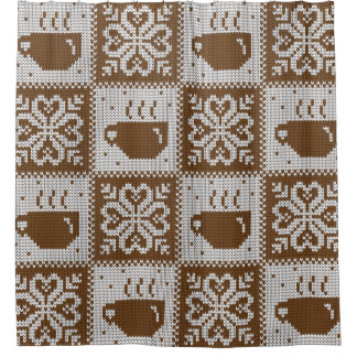 Vintage, nahtlose Ziermuster Duschvorhang