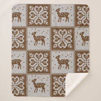 Vintage, nahtlose Ziermuster Sherpadecke