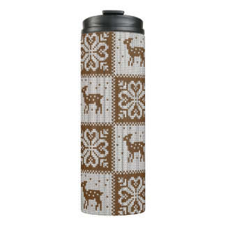 Vintage, nahtlose Ziermuster Thermosbecher