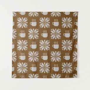 Vintage, nahtlose Ziermuster Wandteppich