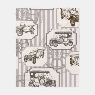 Vintage nahtloser Hintergrund mit vintage Retro-Au Fleecedecke