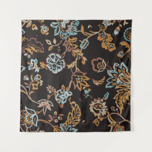 Vintage nahtloses Blumenmuster. Handgezeichnete Te Wandteppich