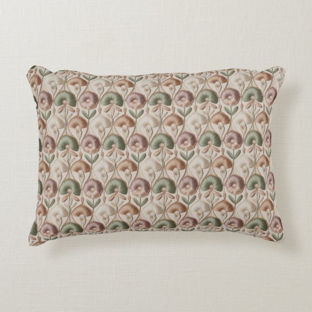 Vintage Nahtloses Muster Dekokissen (Vorderseite)