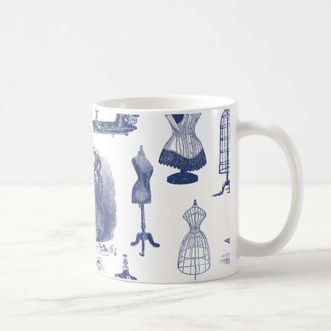 Vintage Nähtoile Tasse (Rechts)