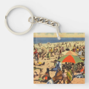 Vintage Nantasket Beach, Hull, Massachusetts Schlüsselanhänger