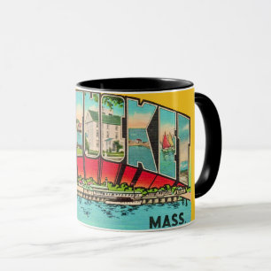 Vintage Nantucket MA Tasse