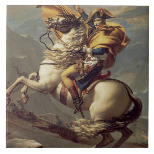 Vintage Napoleon überquert die Alpen Fliese