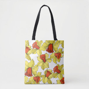 Vintage Narzisse florale botanische Blume Gelb a