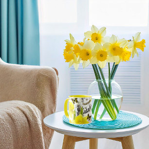 Vintage Narzissen Tasse