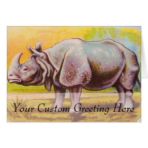 Vintage Nashorn-Illustration