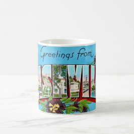 Vintage Nashville Postcard Mug Kaffeetasse