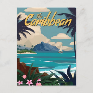 Vintage Nassau Bahamas Karibik Urlaub Postkarte