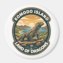 Vintage Nationalpark Komodo-Inseln Indonesien
