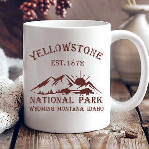 Vintage Nationalpark Yellowstone Tasse