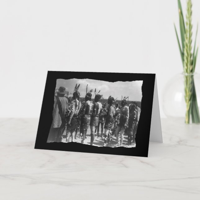 Vintage Native American Apache Fest Karte (Vorderseite)