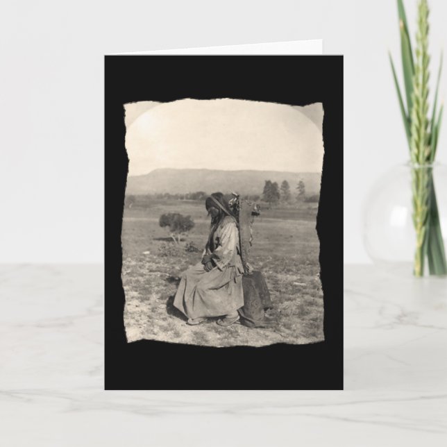 Vintage Native American Apache Karte (Vorderseite)