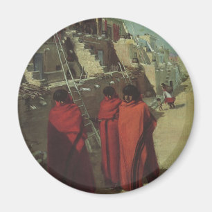 Vintage Native American, Hopi Pueblo von Louis Aki Magnet