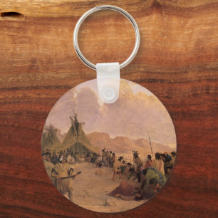 Vintage Native American, Medicine Dance by Eastman Schlüsselanhänger