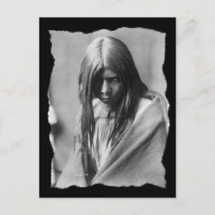 Vintage Native American Zosh Clishn Apache Postkarte