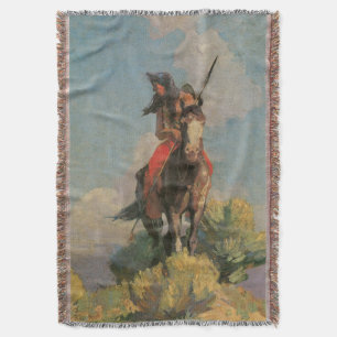Vintage Native Americans, Crow Outlier von Dunton Decke