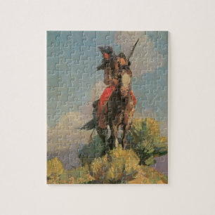 Vintage Native Americans, Crow Outlier von Dunton Puzzle