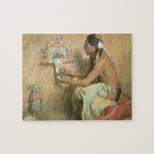 Vintage Native Americans, Hopi Katchina von Couse Puzzle